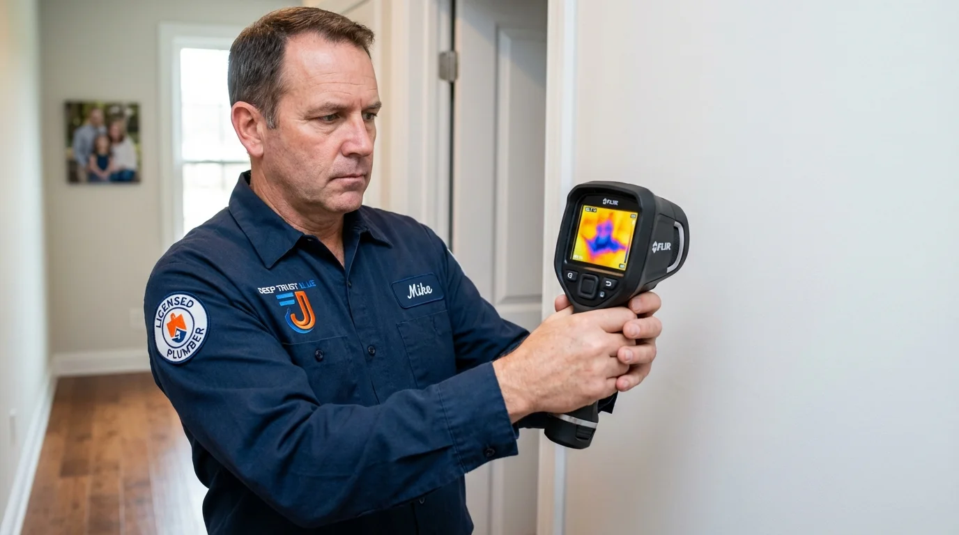 Thermal imaging leak detection by Johns Plumbing LLC in Pewaukee